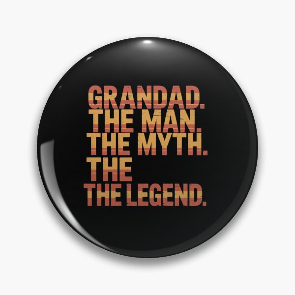 Item preview, Grandad. The Man. The Myth. The Legend. Grandfather Grandpa Best Grandparent Gift designed and sold by CORJIDOG-ART.
