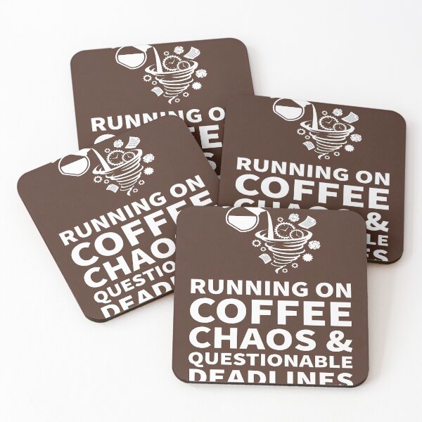 Item preview, Coffee Chaos and Questionable Deadlines designed and sold by karybaquetu10.
