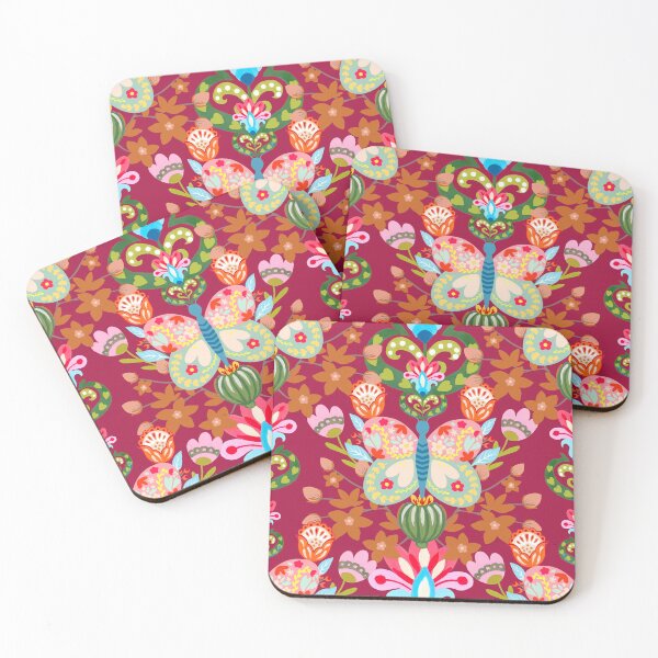 Item preview, Polish Folk art butterfly and flowers  designed and sold by FatBirdie.