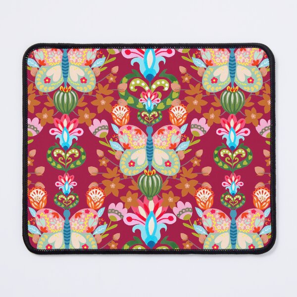 Item preview, Polish Folk art butterfly and flowers designed and sold by FatBirdie.