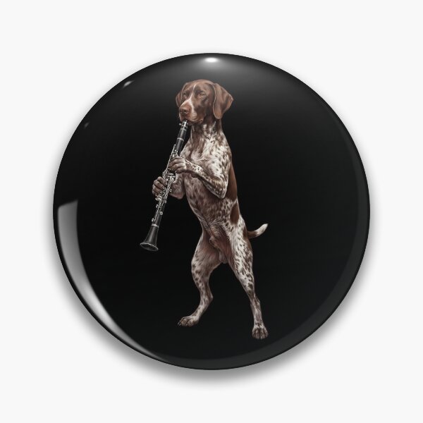 Item preview, German Shorthaired Pointer Playing Clarinet Player Clarinetist Dog Lover designed and sold by TerryConnells.