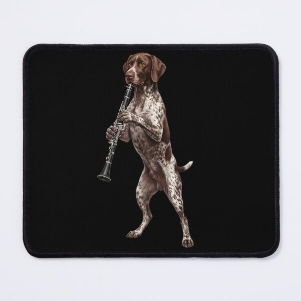 Item preview, German Shorthaired Pointer Playing Clarinet Player Clarinetist Dog Lover designed and sold by TerryConnells.