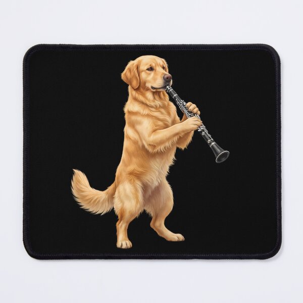 Item preview, Golden Retriever Playing Clarinet Player Clarinetist Dog Lover designed and sold by TerryConnells.