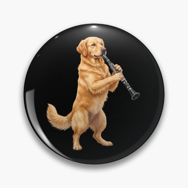 Item preview, Golden Retriever Playing Clarinet Player Clarinetist Dog Lover designed and sold by TerryConnells.