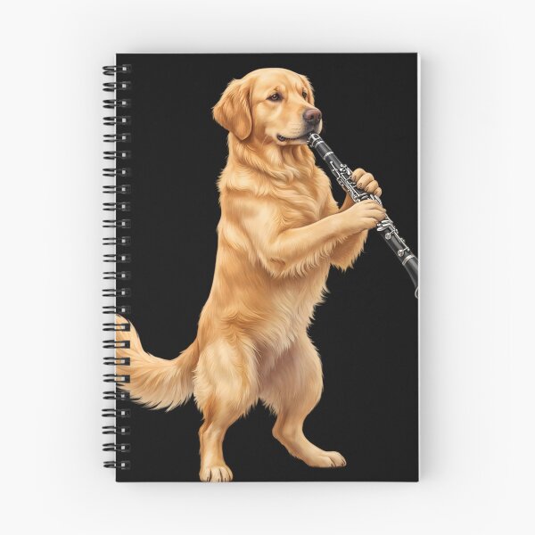 Item preview, Golden Retriever Playing Clarinet Player Clarinetist Dog Lover designed and sold by TerryConnells.