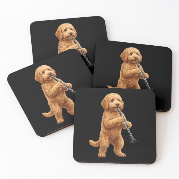 Item preview, Goldendoodle Playing Clarinet Player Clarinetist Dog Lover designed and sold by TerryConnells.