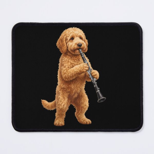 Item preview, Goldendoodle Playing Clarinet Player Clarinetist Dog Lover designed and sold by TerryConnells.