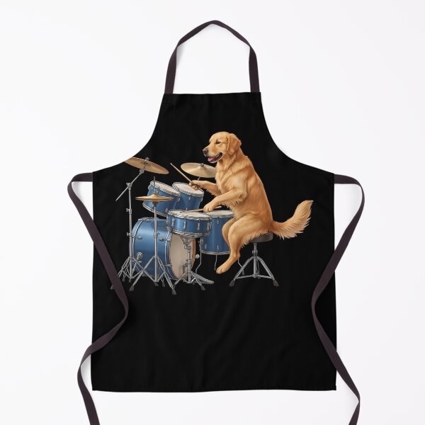Item preview, Golden Retriever Playing Drum Kit Drummer Dog Lover designed and sold by TerryConnells.