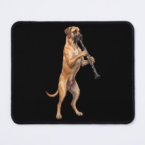 Item preview, Great Dane Playing Clarinet Player Clarinetist Dog Lover designed and sold by TerryConnells.