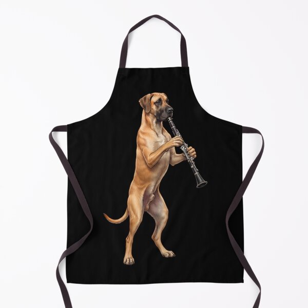 Item preview, Great Dane Playing Clarinet Player Clarinetist Dog Lover designed and sold by TerryConnells.