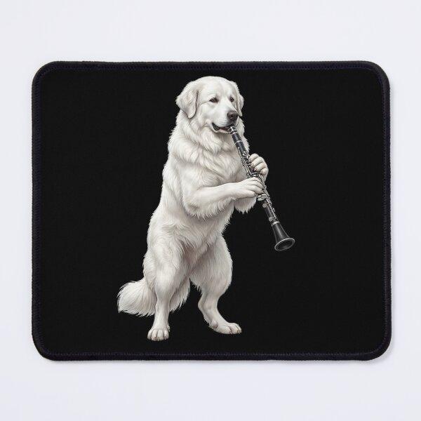 Item preview, Great Pyrenees Playing Clarinet Player Clarinetist Dog Lover designed and sold by TerryConnells.