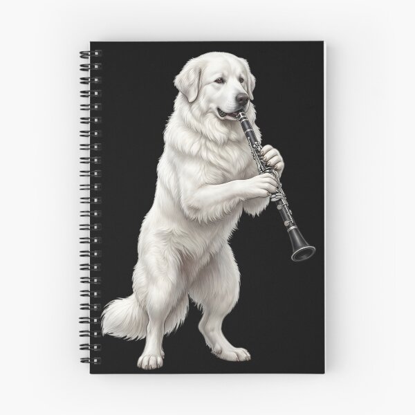 Item preview, Great Pyrenees Playing Clarinet Player Clarinetist Dog Lover designed and sold by TerryConnells.