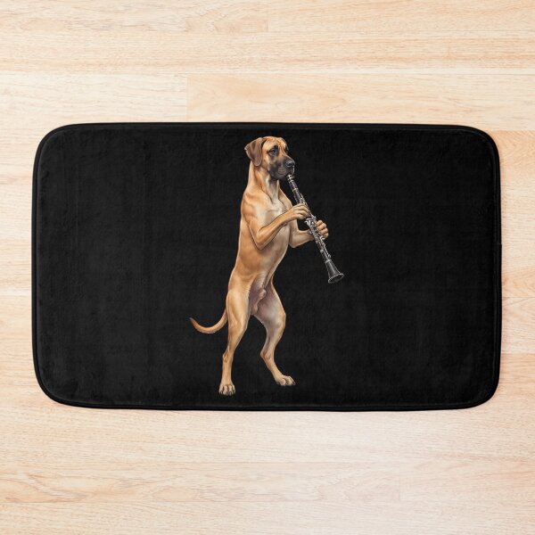 Item preview, Great Dane Playing Clarinet Player Clarinetist Dog Lover designed and sold by TerryConnells.