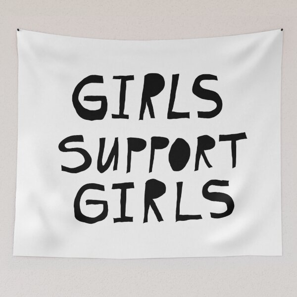 Item preview, Girls Support Girls Feminist Quote designed and sold by AnnaVikhrArt.