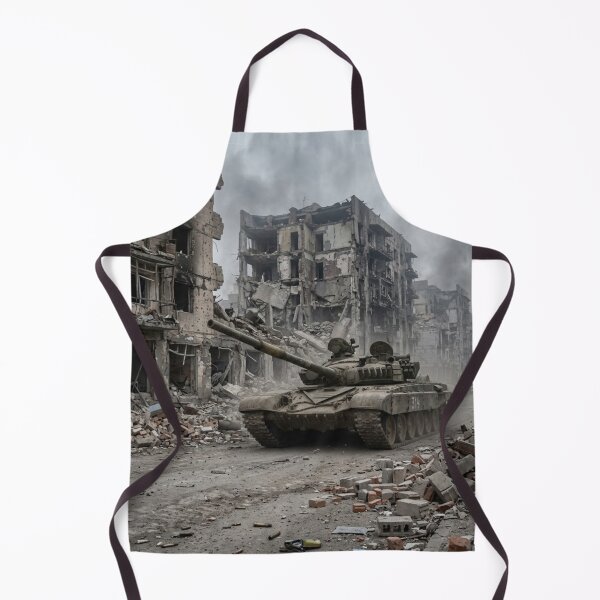 Item preview, Urban Warfare: Heavy Tank in Ruined City Streets designed and sold by Create with Laloves.