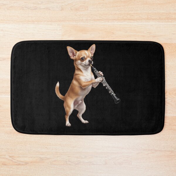 Item preview, Chihuahua Playing Oboe Player Oboist Dog Lover designed and sold by DoodleTortle.
