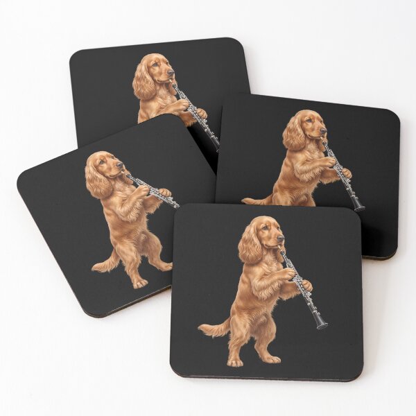 Item preview, Cocker Spaniel Playing Oboe Player Oboist Dog Lover designed and sold by DoodleTortle.