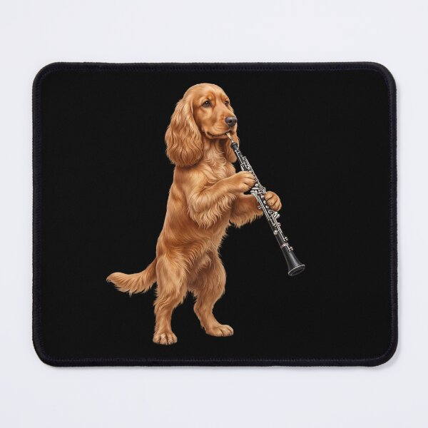 Item preview, Cocker Spaniel Playing Oboe Player Oboist Dog Lover designed and sold by DoodleTortle.