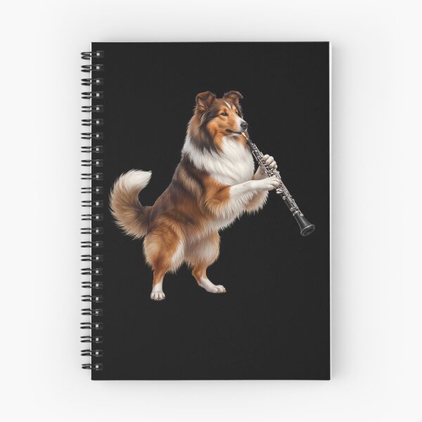 Item preview, Collie Playing Oboe Player Oboist Dog Lover designed and sold by DoodleTortle.