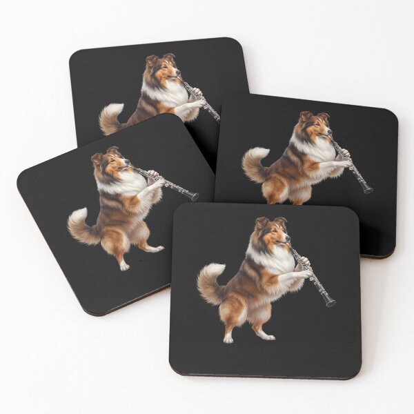 Item preview, Collie Playing Oboe Player Oboist Dog Lover designed and sold by DoodleTortle.