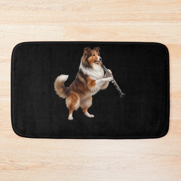 Item preview, Collie Playing Oboe Player Oboist Dog Lover designed and sold by DoodleTortle.