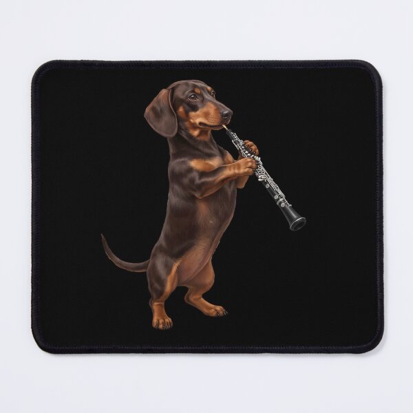 Item preview, Dachshund Playing Oboe Player Oboist Dog Lover designed and sold by DoodleTortle.