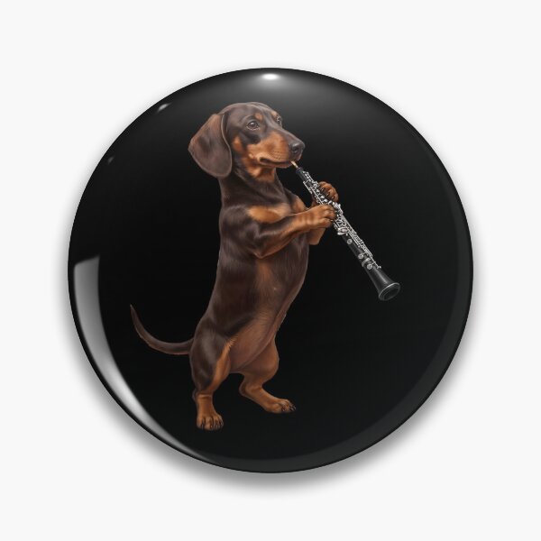 Item preview, Dachshund Playing Oboe Player Oboist Dog Lover designed and sold by DoodleTortle.