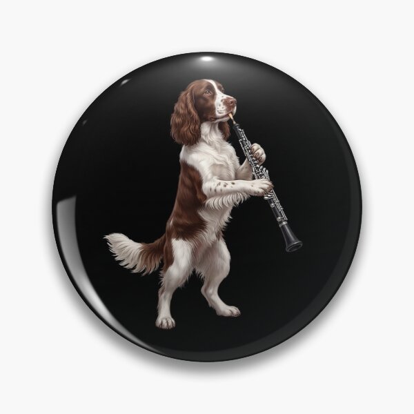 Item preview, English Springer Spaniel Playing Oboe Player Oboist Dog Lover designed and sold by DoodleTortle.