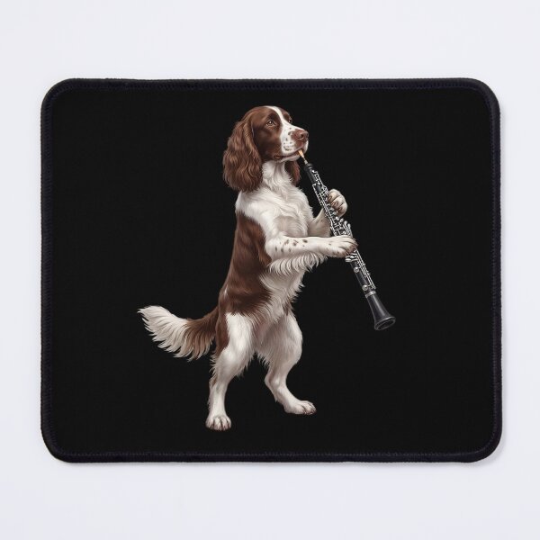 Item preview, English Springer Spaniel Playing Oboe Player Oboist Dog Lover designed and sold by DoodleTortle.