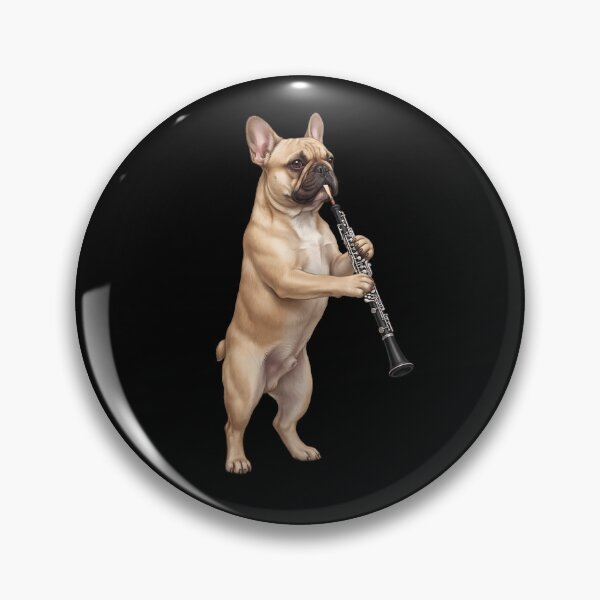 Item preview, French Bulldog Playing Oboe Player Oboist Dog Lover designed and sold by DoodleTortle.