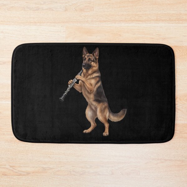 Item preview, German Shepherd Playing Oboe Player Oboist Dog Lover designed and sold by DoodleTortle.