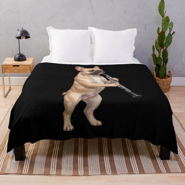 Item preview, French Bulldog Playing Oboe Player Oboist Dog Lover designed and sold by DoodleTortle.