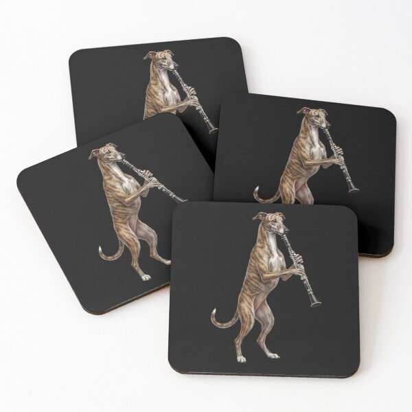 Item preview, Greyhound Playing Clarinet Player Clarinetist Dog Lover designed and sold by TerryConnells.