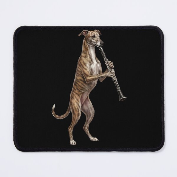 Item preview, Greyhound Playing Clarinet Player Clarinetist Dog Lover designed and sold by TerryConnells.