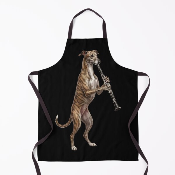 Item preview, Greyhound Playing Clarinet Player Clarinetist Dog Lover designed and sold by TerryConnells.