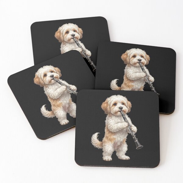 Item preview, Havanese Playing Clarinet Player Clarinetist Dog Lover designed and sold by TerryConnells.