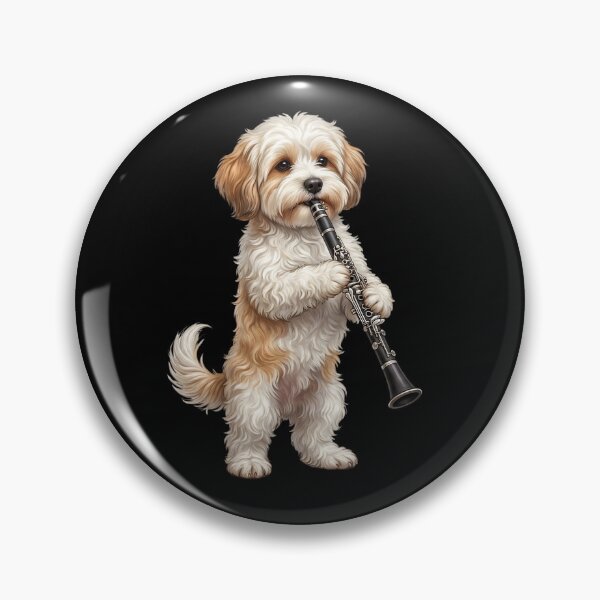 Item preview, Havanese Playing Clarinet Player Clarinetist Dog Lover designed and sold by TerryConnells.