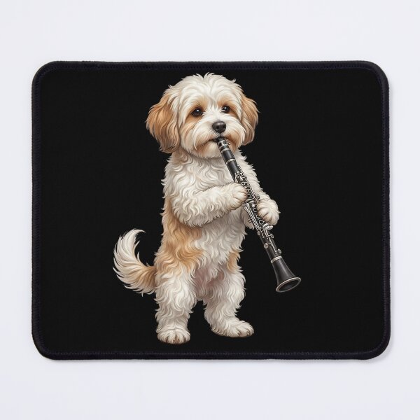 Item preview, Havanese Playing Clarinet Player Clarinetist Dog Lover designed and sold by TerryConnells.