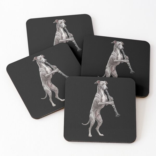 Item preview, Italian Greyhound Playing Clarinet Player Clarinetist Dog Lover designed and sold by TerryConnells.