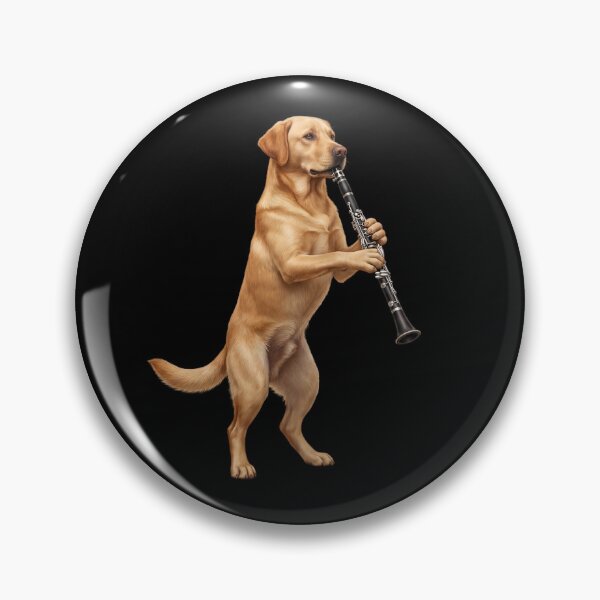 Item preview, Labrador Retriever Playing Clarinet Player Clarinetist Dog Lover designed and sold by TerryConnells.