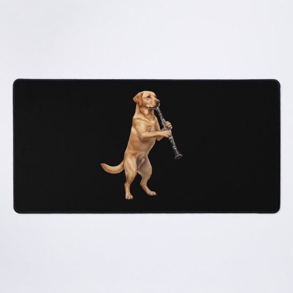 Item preview, Labrador Retriever Playing Clarinet Player Clarinetist Dog Lover designed and sold by TerryConnells.