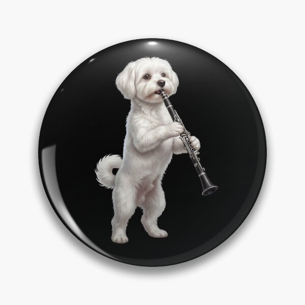 Item preview, Maltese Playing Clarinet Player Clarinetist Dog Lover designed and sold by TerryConnells.