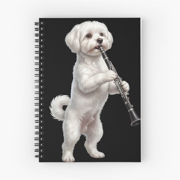 Item preview, Maltese Playing Clarinet Player Clarinetist Dog Lover designed and sold by TerryConnells.