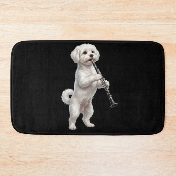 Item preview, Maltese Playing Clarinet Player Clarinetist Dog Lover designed and sold by TerryConnells.