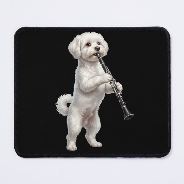 Item preview, Maltese Playing Clarinet Player Clarinetist Dog Lover designed and sold by TerryConnells.