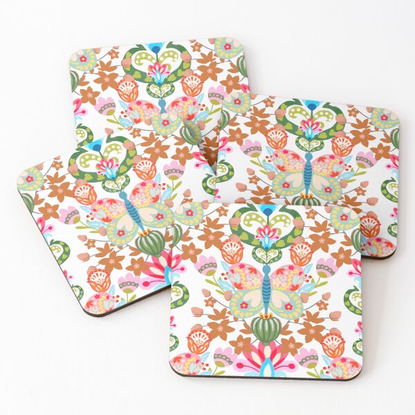 Item preview, Polish Folk art butterfly and flowers  designed and sold by FatBirdie.
