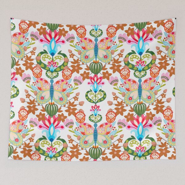 Item preview, Polish Folk art butterfly and flowers  designed and sold by FatBirdie.