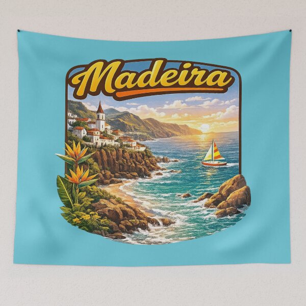 Item preview, Madeira Cliff Coast designed and sold by Myra365Art.