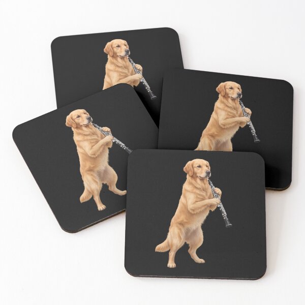 Item preview, Golden Retriever Playing Oboe Player Oboist Dog Lover designed and sold by DoodleTortle.