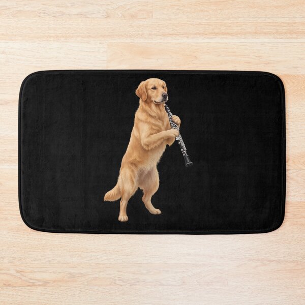 Item preview, Golden Retriever Playing Oboe Player Oboist Dog Lover designed and sold by DoodleTortle.